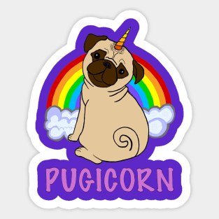 Pugicorn Sticker